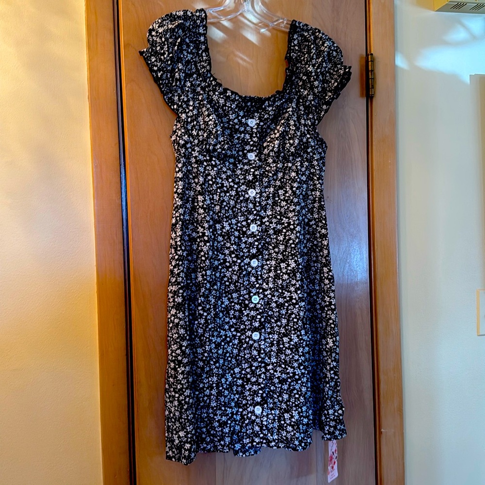 shein mod.  Brand new with tags, black and white dress.